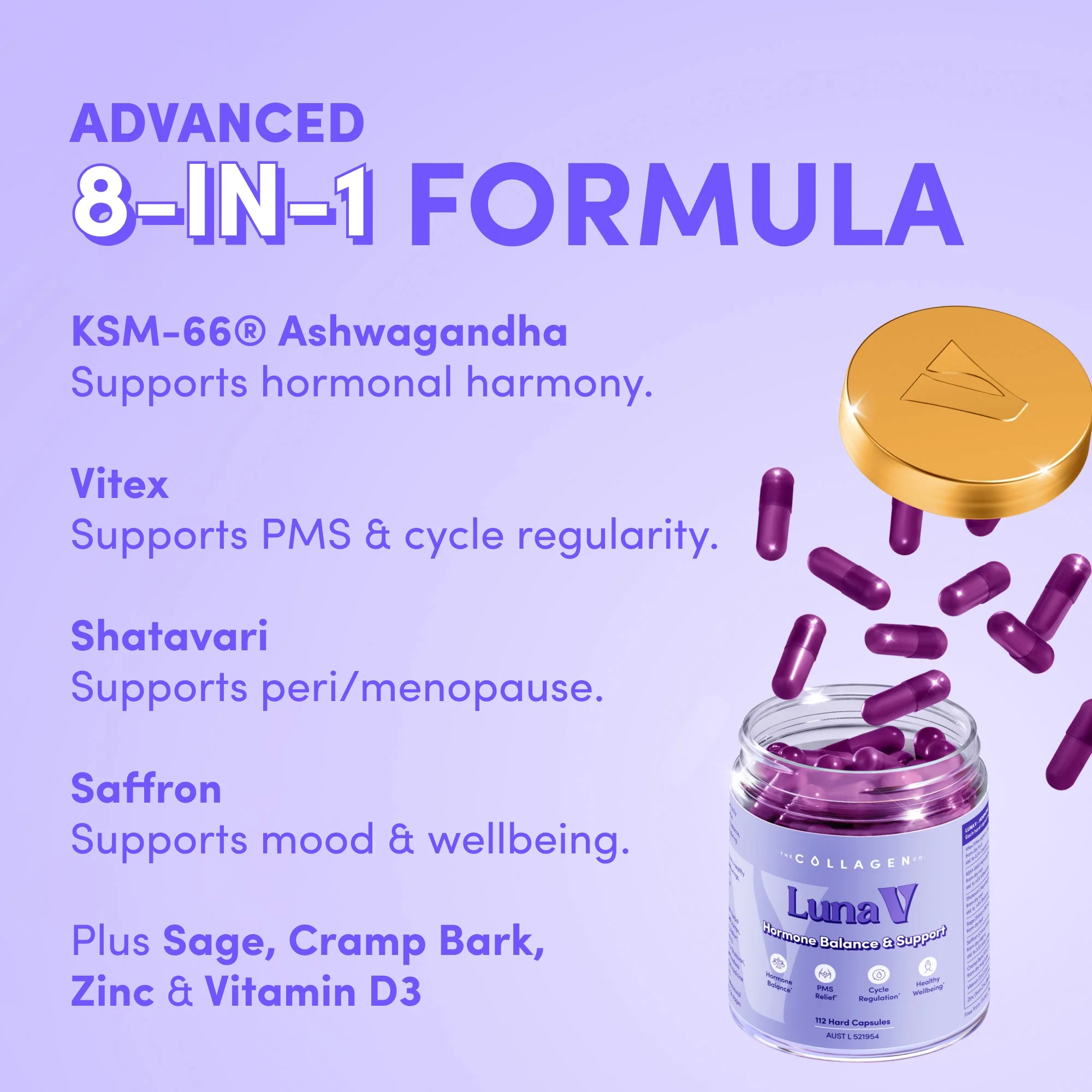 Luna V - Hormone Balance & Support - 112 capsules - Image 4