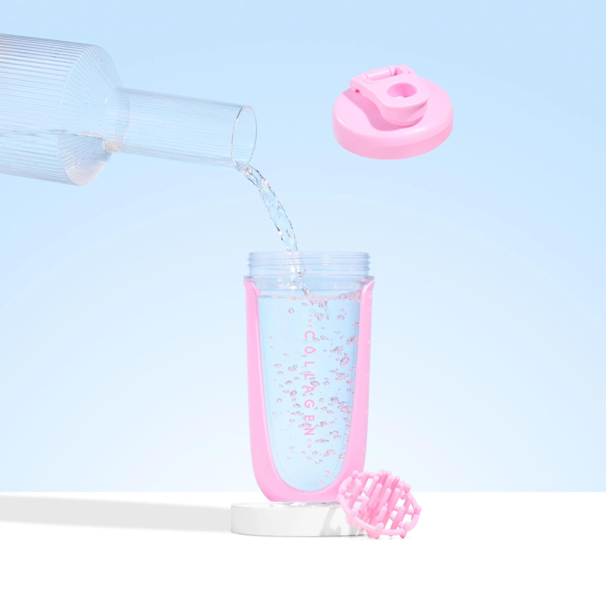 Pink Collagen Protein Shaker - 600ml - Image 3